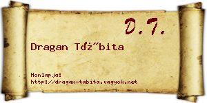 Dragan Tábita névjegykártya